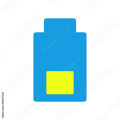 電池残量が50パーセントのバッテリーアイコン