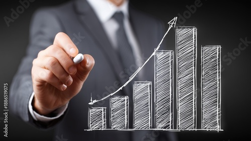 Electricity Market Crisis Drives Sustainable Investment: CEO Presenting Green Investment Plan in Boardroom With Smart Grid Diagram on Screen