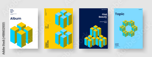 Modern Flyer Layout. Geometric Poster Template. Isolated Business Presentation Design. Book Cover. Banner. Report. Brochure. Background. Magazine. Advertising. Pamphlet. Catalog. Newsletter