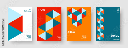 Isolated Poster Layout. Geometric Business Presentation Design. Abstract Book Cover Template. Report. Background. Flyer. Banner. Brochure. Notebook. Leaflet. Pamphlet. Magazine. Portfolio. Catalog