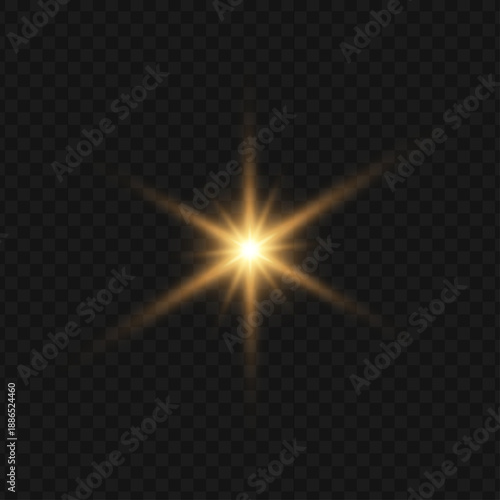 Abstract element on transparent background