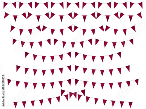 ガーランド三角ひも、曲線、ライン、m11ワイン