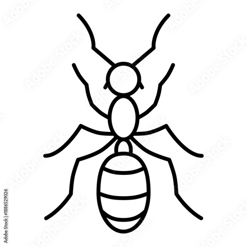 ant line icon with editable stroke