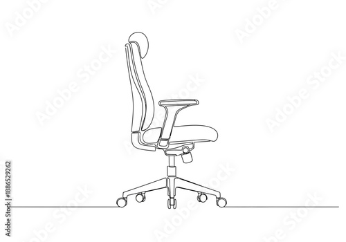 Office chair with wheels and ergonomic design for workspace comfort