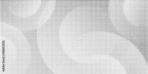 Monochrome halftone background with a gradient of dots creating a modern and minimalist design element EPS vector