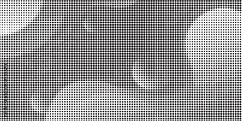 Monochrome halftone background with a gradient of dots creating a modern and minimalist design element EPS vector