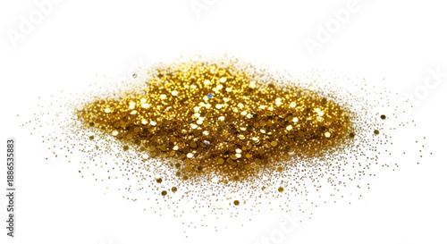 Shiny Gold Glitter Dust Texture for Glamorous Product Branding