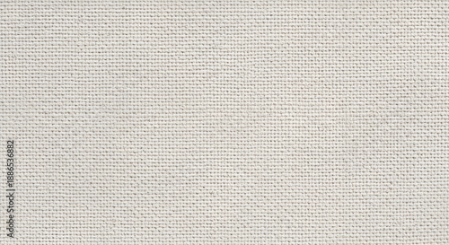White Canvas Texture Background with Realistic Fabric Weave