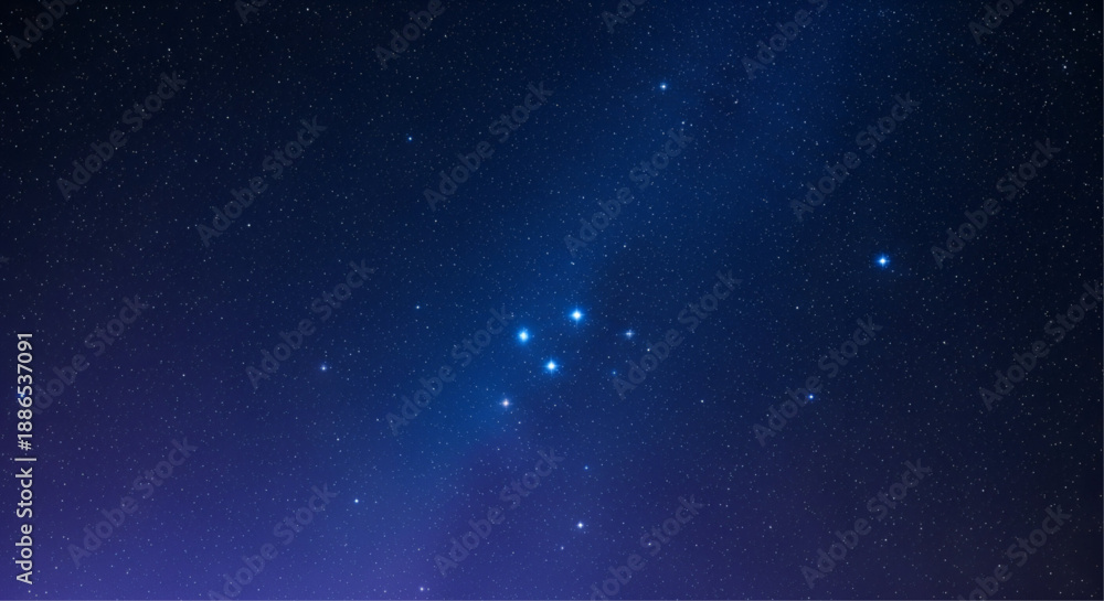 Obraz premium Night Sky Universe Background with Stars Nebula and Spiral Galaxy