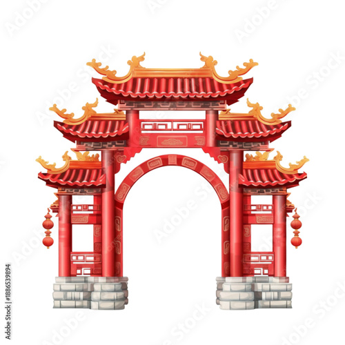 gate of chinese temple