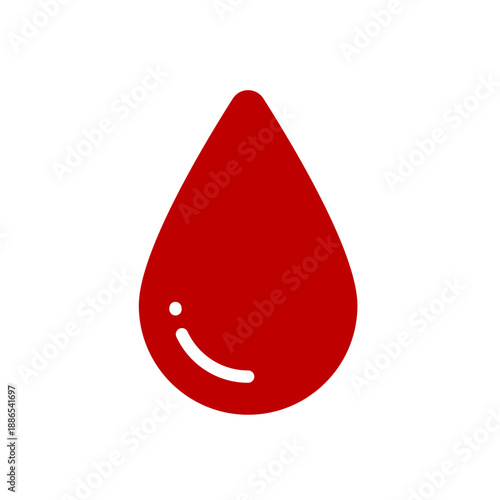 Blood drop icon, medical and health symbol, vector icon