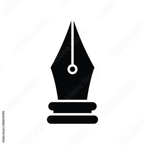 Fountain Pen Nib Icon Black