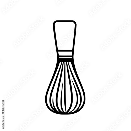 Whisk, Matcha Whisk, Kitchen Utensil | Clean, isolated vector art for creative projects.