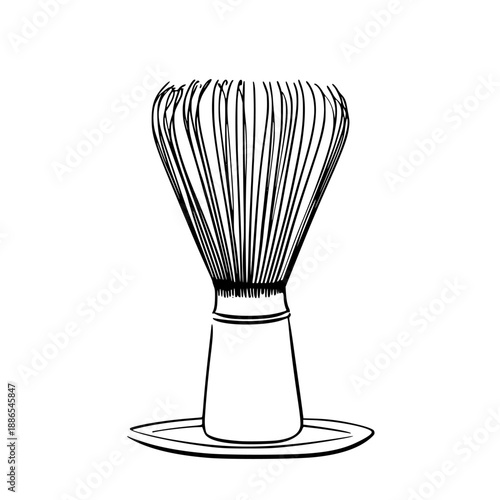 Artisanal Matcha Whisk Set, Clean Minimalist Line Art | Clean, isolated vector art for creative projects.