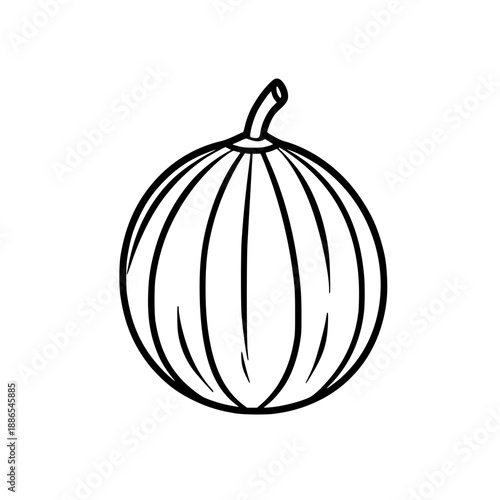Whimsical Pumpkin Balloon Bouquet | Clean, isolated vector art for creative projects.