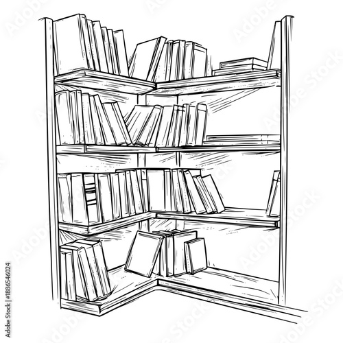 Midnight's Enchanted Library: Whisper Mystery Knowledge | Clean, isolated vector art for creative projects.