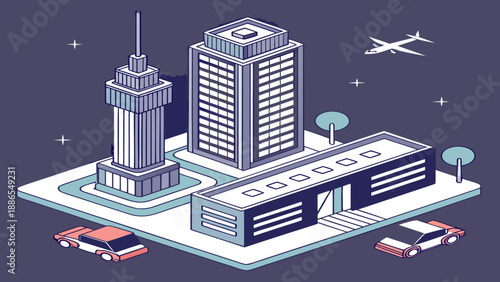 vector illustration of city