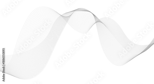 sound wave pattern. Modern abstract glowing wave lines. Smooth curved wave lines. Dynamic flowing wave lines design element. Futuristic technology.