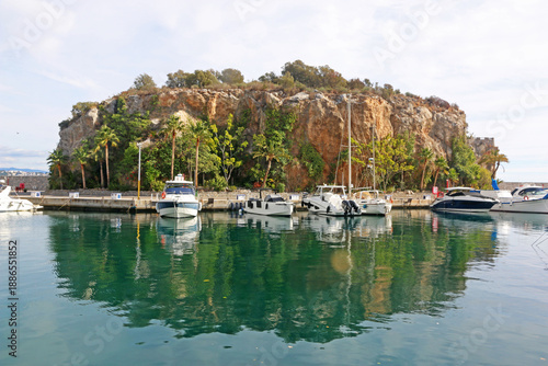 Boats in La Herradura marina in Andalucia, Spain	