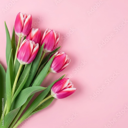 Wallpaper Mural Celebrating women's day with beautiful pink tulips and empowering spirit Torontodigital.ca