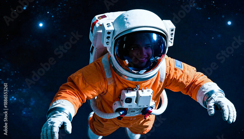 Orange astronaut