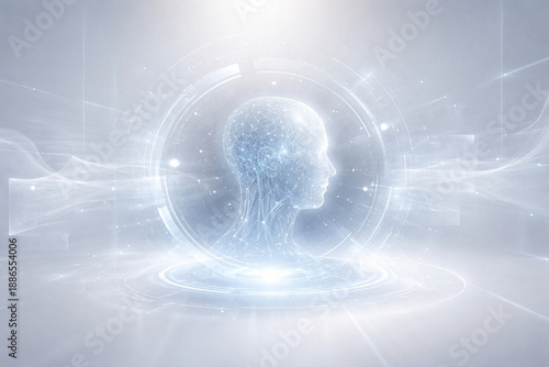 Abstract artificial intelligence digital interface