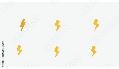 Isometric 3D thunder cloud icon set with lightning for weather UI design