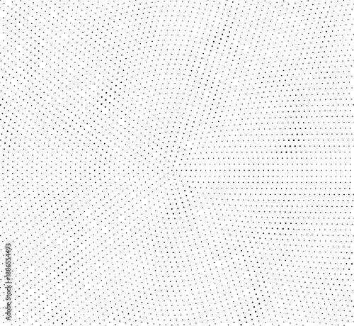 Minimalist halftone dotted background with evenly spaced black dots on clean white surface.