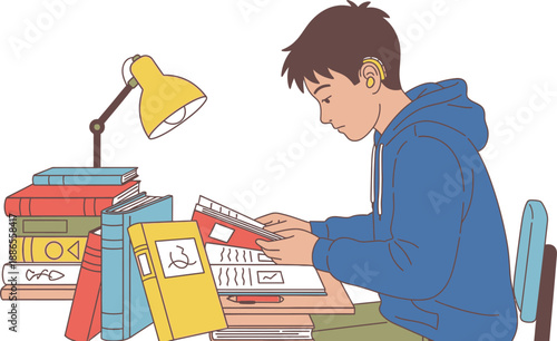 Chlorofluorocarbon CFC chemical formula notebook with red pencil flat design vector illustration