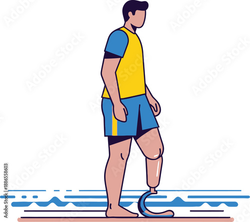 Hand holding paper plane flying above obstacles vector illustration, flat design success concept art