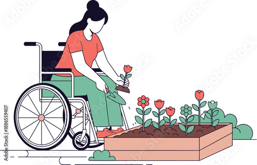 Target with arrow hitting bullseye in focus precision aim success goal achievement flat design vector illustration