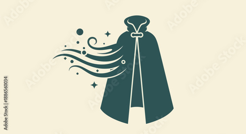 Cartoon panda in yellow raincoat and umbrella