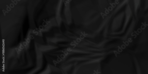 Crumpled parchment black paper billboard closeup ripped wrinkle litter canvas page vintage texture background.