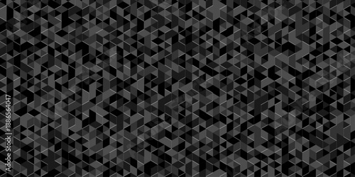Abstract low polygon paper cubic black, gray wallpaper design. vector transparent poly triangle texture geometric pattern triangular. geometric wall tile metal cube triangle background.