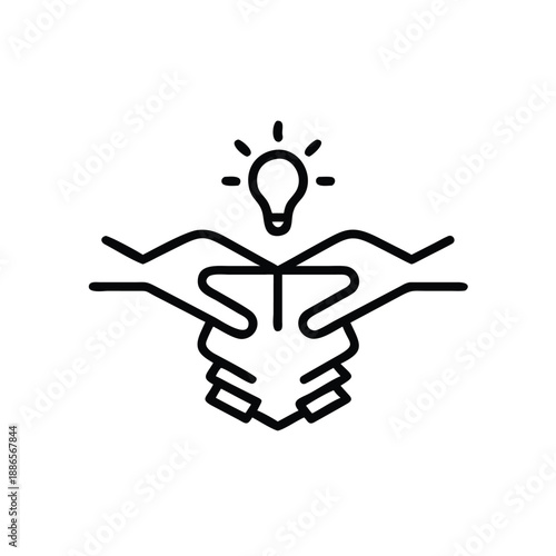 Design a disruptive brand design outline bringing bold ideas and creative innovation Vector illustration