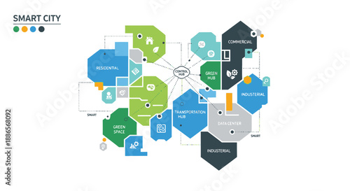 Wallpaper Mural Smart City Network Infographic Flowchart Diagram Torontodigital.ca