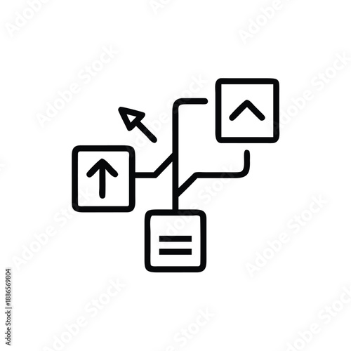 Design a brand identity outline optimized for scalable digital and print applications Vector illustration