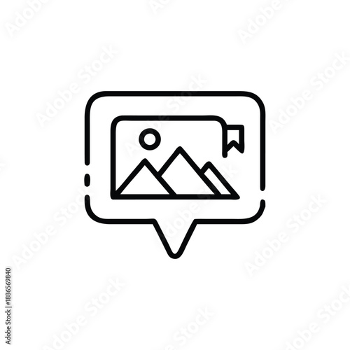 Generate a brand design outline optimized for social media and online visibility Vector illustration