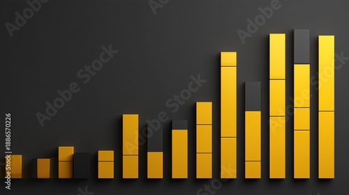 Abstract Chart Graphic Illustrating Business Success Secrets with Elegant Trend Lines and Corporate Decision Making Indicators