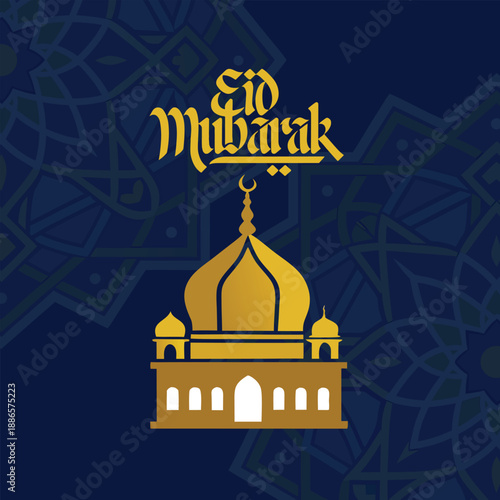 Eid Mubarak Islamic Religious Design 