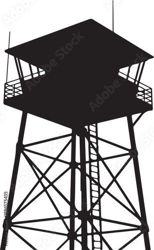 silhouette of a tower crane