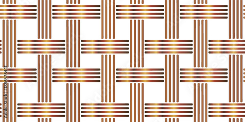 Woven Pattern Background With Interlaced Strips In Warm Brown Tones For Design Projects