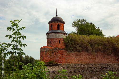 Maiden Tower (Beata Tower) at Dubno Castle, linked to the heroic tale of Beata defending the fortress, Ukraine