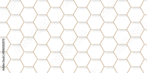 White abstract honeycomb mosaic and tile geometric hexagon vector illustration. geometric digital technology polygon science vintage square mosaic and web cover business texture.