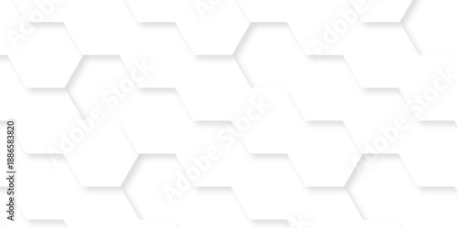 White abstract honeycomb mosaic and tile geometric hexagon vector illustration. geometric digital technology polygon science vintage square mosaic and web cover business texture.