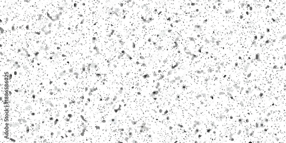 Fototapeta premium Black and white interior cement concrete terrazzo rock surface design. Overlay abstract quartz rock smooth wall concrete polished terrazzo mosaic endless flooring grunge pavement ceramic texture.