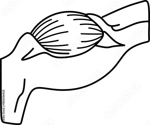 Muscle icon for fitness anatomy and medical muscular system