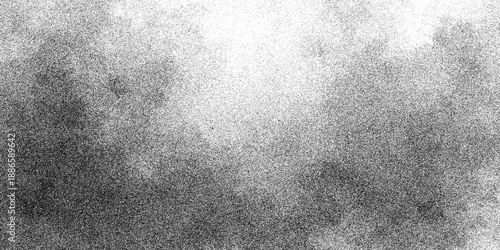 A dark gray texture of fur features a grunge pattern on an aged surface creating a rough material backdrop with a vintage design