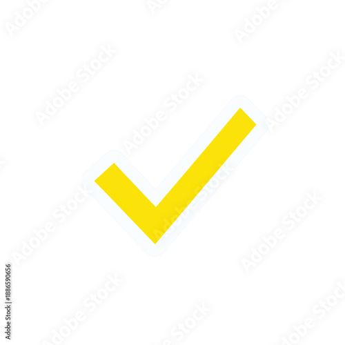 Yellow Checkmark Icon.