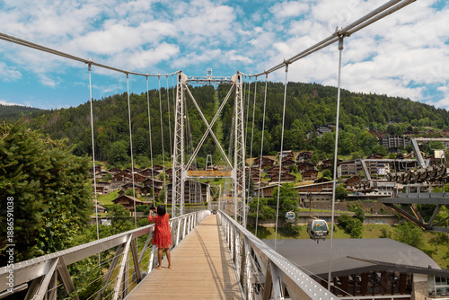 Tableau sur toile Visite à Morzine France